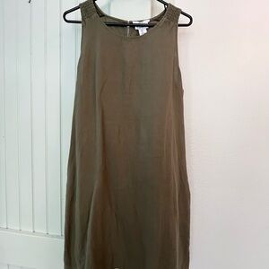Green Nicole Miller Linen Dress